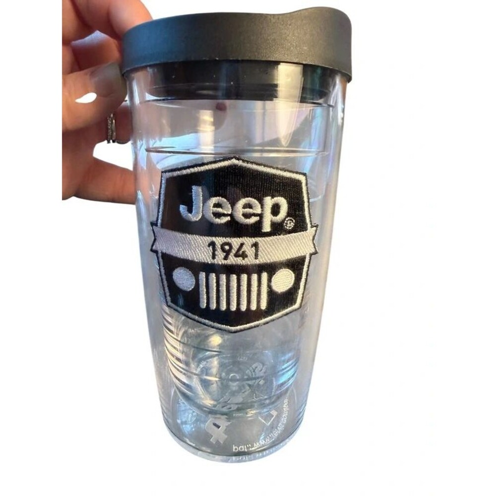 Tervis Jeep 1941 Grille Logo 16oz Insulated Travel Tumbler Cup with Lid